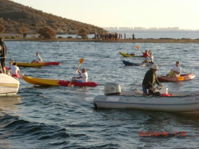 El totanero Jose Miguel Cano particip en la 9ª edicin de la Travesa del Mar Menor 