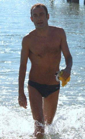 El totanero Jose Miguel Cano particip en la 9ª edicin de la Travesa del Mar Menor 