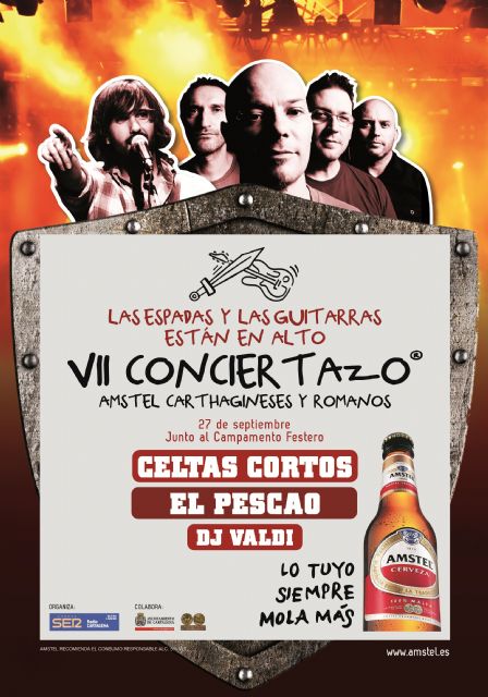 Celtas Cortos y El Pescao caldearán el campamento festero en el Conciertazo Amstel Carthaginenses y Romanos - 1, Foto 1