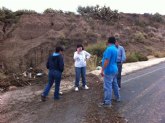 El ayuntamiento lleva a cabo las labores de limpieza y adecuacin de las zonas que han sido afectadas por las lluvias de ayer que registraron un volumen de hasta 115 litros por metro cuadrado a la hora