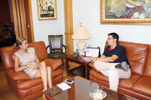 La Alcaldesa de Archena recibe al nuevo Presidente del Club Baloncesto Estudiantes de Archena - 1, Foto 1