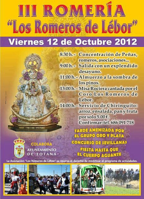 El próximo 12 de octubre tendrá lugar la III Romería Los Romeros de Lébor, Foto 2