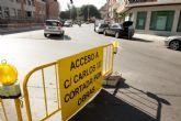 La renovacin del alcantarillado motiva el corte de la calle Carlos III durante un mes