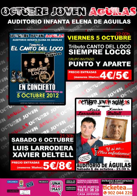 El primer fin de semana del Octubre Joven llega cargado de actividades en Águilas - 1, Foto 1