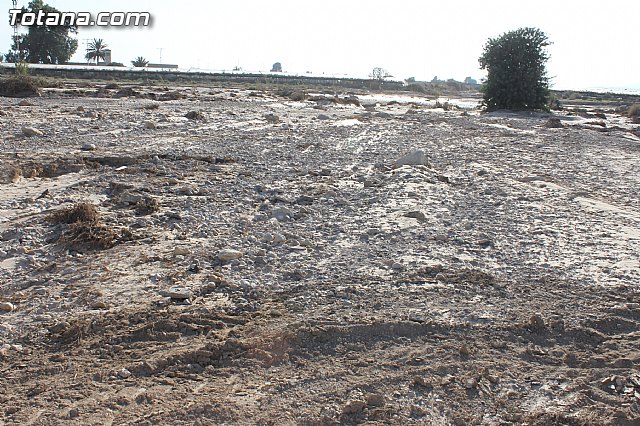 La CHS estudia los daños producidos en el trmino municipal de Totana por el temporal del lluvias torrenciales - 2