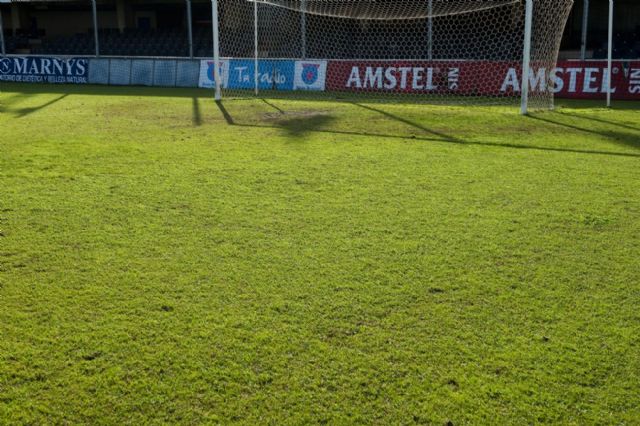 La resiembra del césped mejorará el terreno de juego del Cartagonova - 5, Foto 5