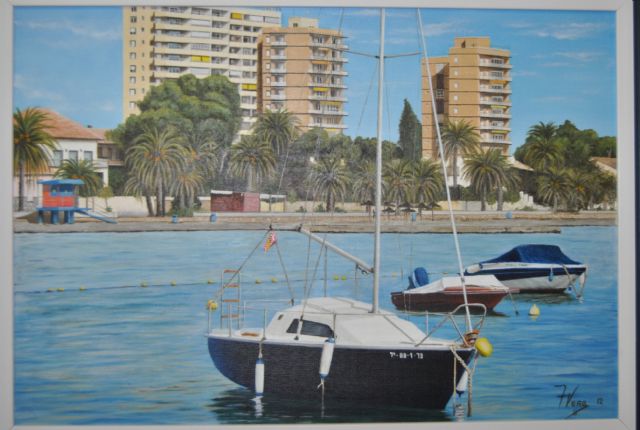 Teodoro Vera expone sus obras figurativas en el Club Náutica de Santiago de la Ribera - 2, Foto 2