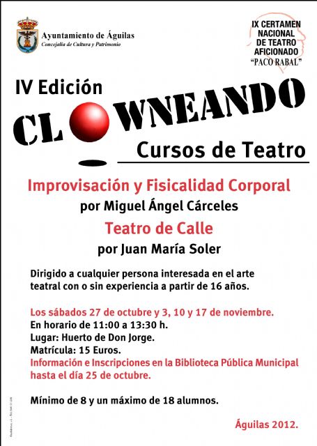 El próximo jueves finaliza el plazo para inscribirse en la IV edición de Clowneando - 1, Foto 1