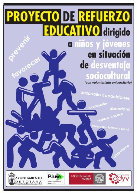 Voluntarios universitarios realizarán el proyecto de refuerzo educativo en horario extraescolar para reducir los problemas de fracaso y abandono escolar, Foto 1