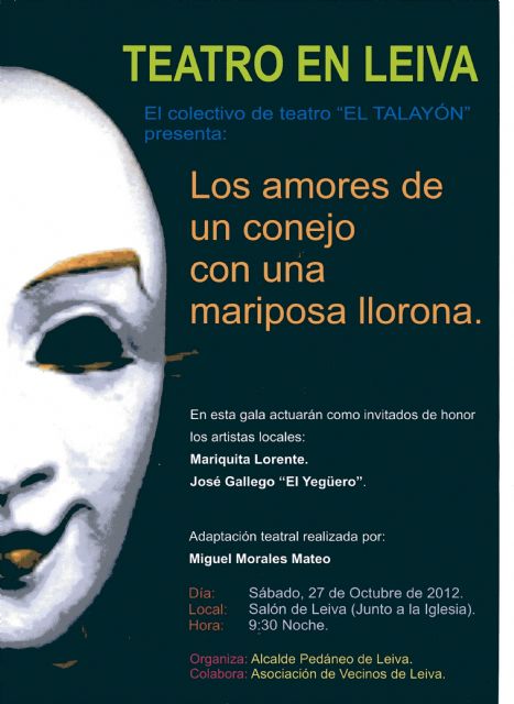Este sábado el salón social de Leiva agoge una representación teatral del colectivo El Talayón - 1, Foto 1