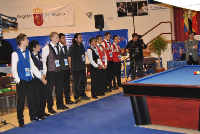 Arranca el Campeonato del Mundo Junior de Billar a Tres Bandas en Santiago de la Ribera - 1, Foto 1