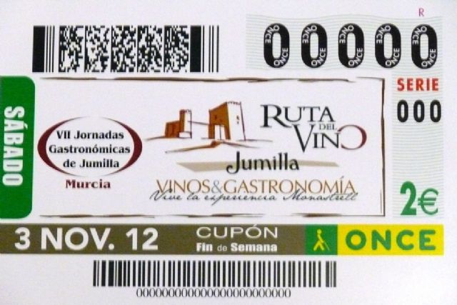 La ONCE presenta el cupón dedicado a las VII Jornadas Gastronómicas de Jumilla - 2, Foto 2