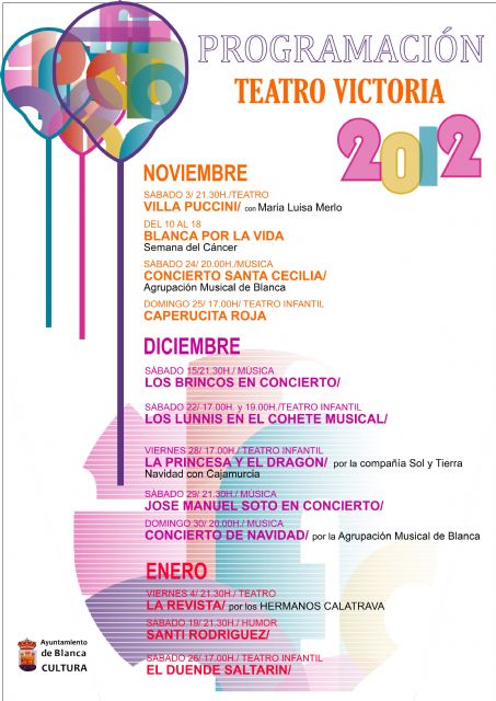 Maria Luisa Merlo, José Manuel Soto y los Hermanos Calatrava encabezan la programación teatral de Blanca - 1, Foto 1