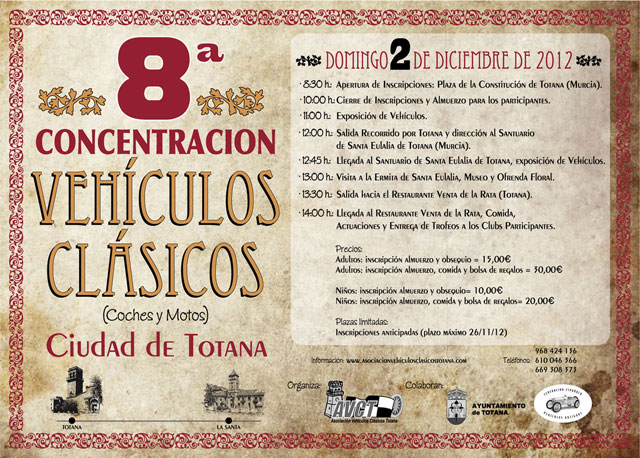 El Casino de Totana acogi la presentacin de la 8ª Concentracin de Vehculos Clsicos de Totana - 1