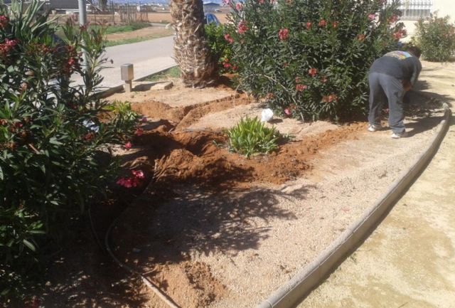 Continúan las labores de acondicionamiento de espacios en El Albujón y Las Lomas - 1, Foto 1