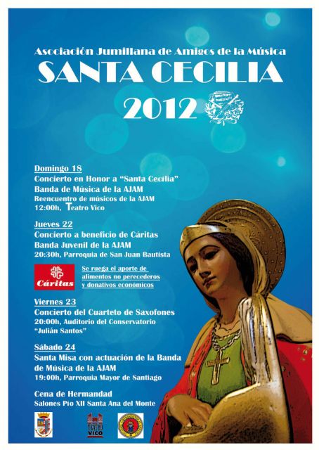 Programa de actos de la XXX semana de la música en honor a Santa Cecilia, Patrona de los Músicos - 1, Foto 1