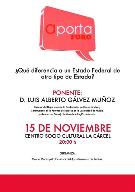 El secretario general de los socialistas presenta públicamente el ciclo de conferencias y debate Aporta - 2, Foto 2