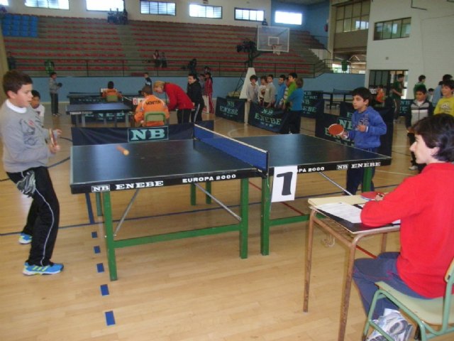 La concejalía de Deportes organiza el próximo sábado 17 de noviembre la Fase Local de Tenis de Mesa de Deporte Escolar, Foto 1