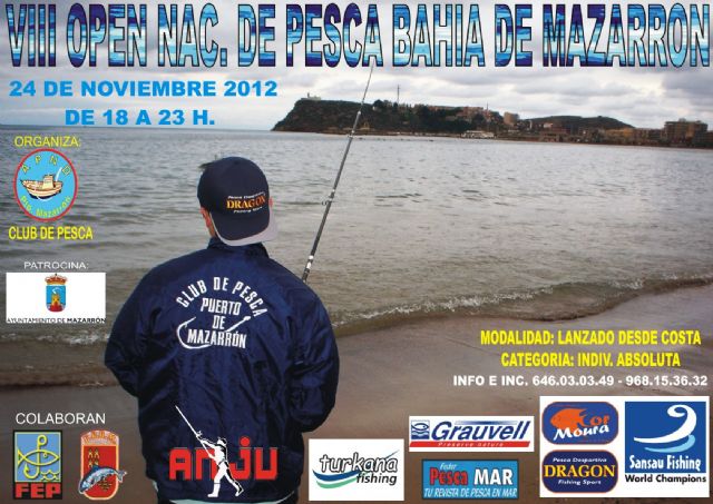 Este sábado se celebra el VIII Open Nacional de Pesca Bahía de Mazarrón - 1, Foto 1