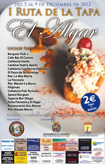 El Algar se suma a las rutas de las tapas - 1, Foto 1