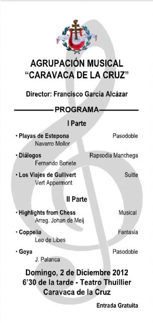 La Banda de Música de Caravaca interpreta este domingo el Concierto Extraordinario de Navidad - 2, Foto 2