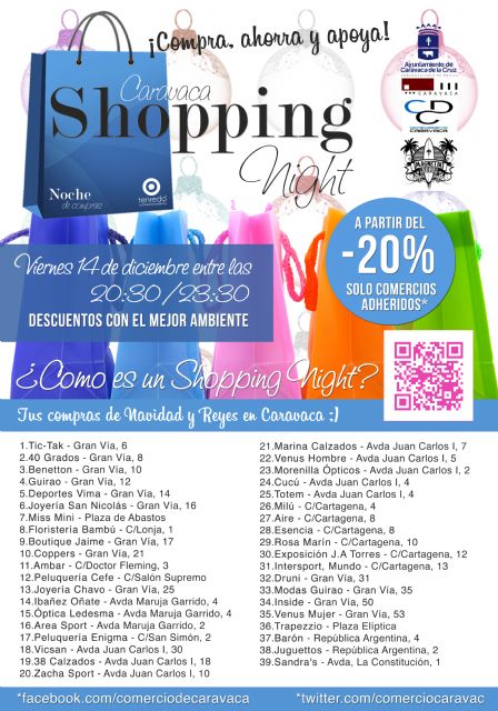 Caravaca celebra su I Shopping Night este viernes con importantes descuentos y promociones en 39 comercios - 1, Foto 1