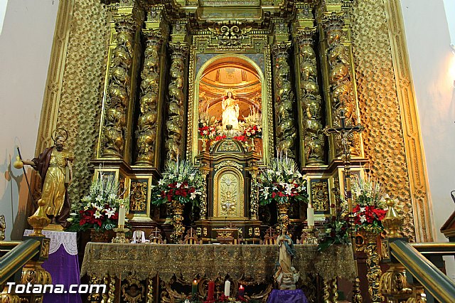 Alumnos de religin de diferentes colegios de de Totana asistieron a una misa en honor a Santa Eulalia - 1