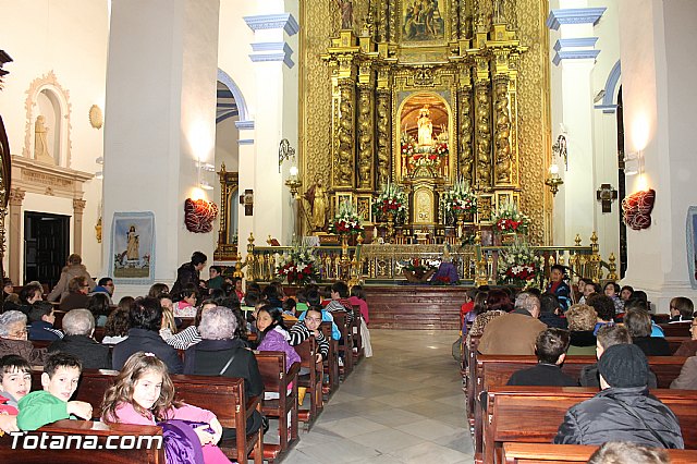 Alumnos de religin de diferentes colegios de de Totana asistieron a una misa en honor a Santa Eulalia - 31