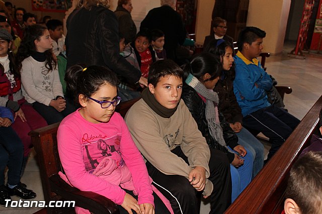 Alumnos de religin de diferentes colegios de de Totana asistieron a una misa en honor a Santa Eulalia - 42