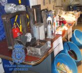 La Polica Nacional desmantela un laboratorio casero e interviene 4 kilogramos de cocana