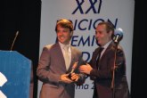 Ignacio Martnez, gerente deClimasolwolrd.com, recibe el reconocimiento de los Premios Radio Espuña Alhama 2012