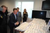 El delegado del Gobierno felicita a los agentes de la Polícia Nacional de Cartagena que se incautaron de más de 100 kilos de cocaína