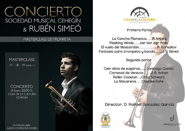 Rubén Simeo estará en Cehegín para actuar en un concierto con la Sociedad Musical de Cehegín - 2, Foto 2