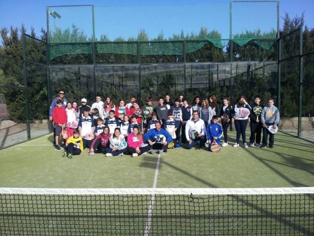 Primera convivencia del año 2013 realizada por la Escuela de Padel de Lorca - 1, Foto 1