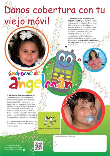 El ayuntamiento recoge teléfonos móviles para ayudar a los afectados por el Síndrome de Angelman - 1, Foto 1