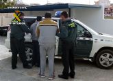 La Guardia Civil detiene durante los últimos días a cinco personas por delitos contra el patrimonio en la Región