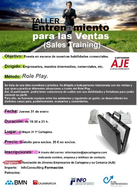 AJE Cartagena ofrece un taller de entrenamiento para las ventas - 1, Foto 1