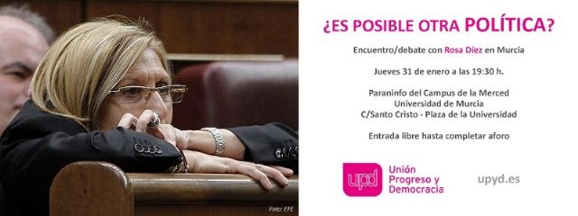 Rosa Díez estará en Murcia mañana jueves 31 de enero - 1, Foto 1