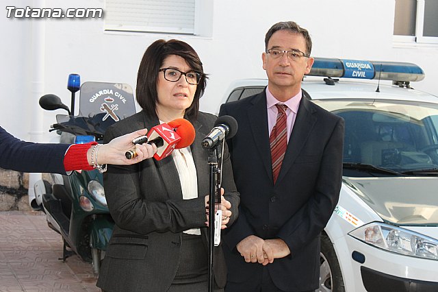 El delegado del Gobierno inaugura el Cuartel de la Guardia Civil de Totana, completamente reformado tras los daños causados por el terremoto de mayo de 2011 - 15
