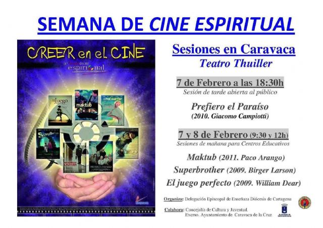 Caravaca es una de las sedes de la Semana del Cine Espiritual - 1, Foto 1