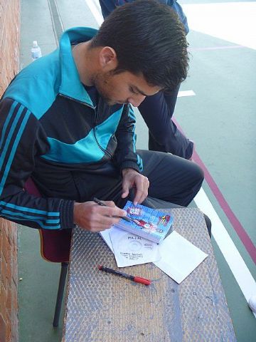 El marchador murciano, Miguel ngel Lpez Nicols, 5º en los JJOO de Londres, visit a los alumnos de ESO del Colegio Reina Sofa - 8