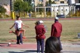 Álvaro Carreño campeón de lanzamiento de peso alevín en el campeonato regional de pista cubierta