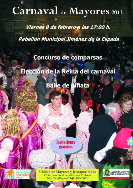 Nueve comparsas participarán en el Carnaval de Mayores - 1, Foto 1