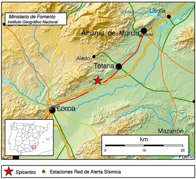 El 1-1-2 recibe siete llamadas de vecinos de Lorca comunicando que han sentido temblar la tierra, Foto 1