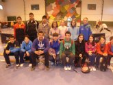 La Sala Escolar de Totana acogi la primera jornada de la fase regional de bdminton de Deporte Escolar