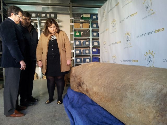 Descubierta en Lorca una columna miliaria romana de la época del emperador Octavio Augusto, con más de 2021 años de antigüedad - 2, Foto 2