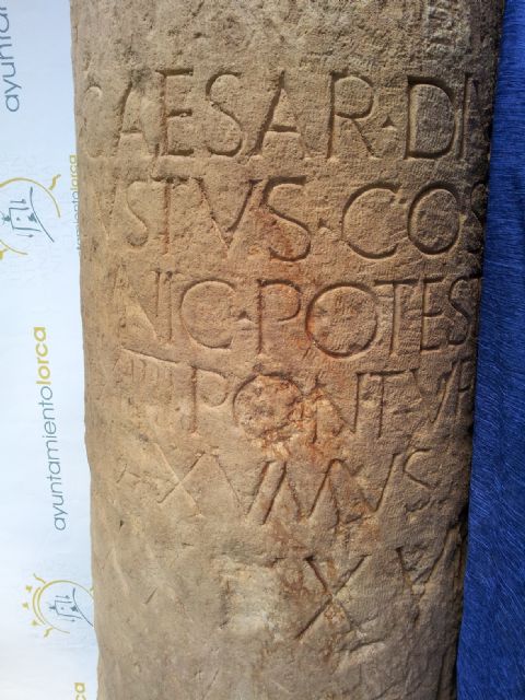 Descubierta en Lorca una columna miliaria romana de la época del emperador Octavio Augusto, con más de 2021 años de antigüedad - 4, Foto 4