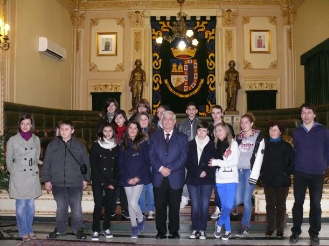 El Alcalde recibe a alumnos y alumnas de intercambio francés - 1, Foto 1