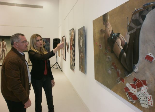 Carmen Giraldez muestra su obra en el Auditorio de Águilas - 1, Foto 1