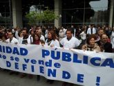El PSRM apoya las reivindicaciones por la sanidad pública del movimiento 'Marea Blanca'